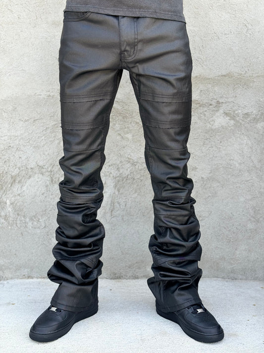 SUPER STACKED WAXED PANTS